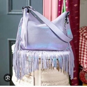 ISO Aimee Kestenberg beach babe fringe bag in color mystic